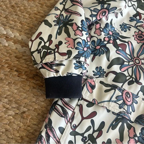 Petit Bateau Flower Print Raincoat Jacket - Picture 7 of 12